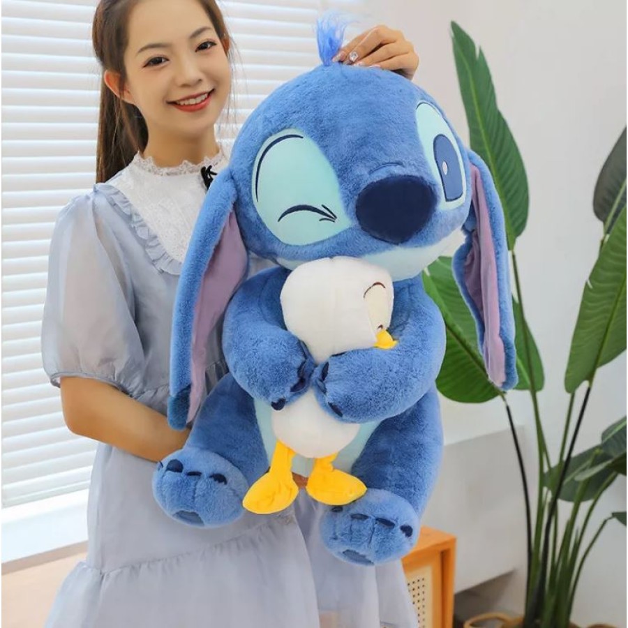 Disney’s Stitch Hugs Duck Plush Toy - 60cm