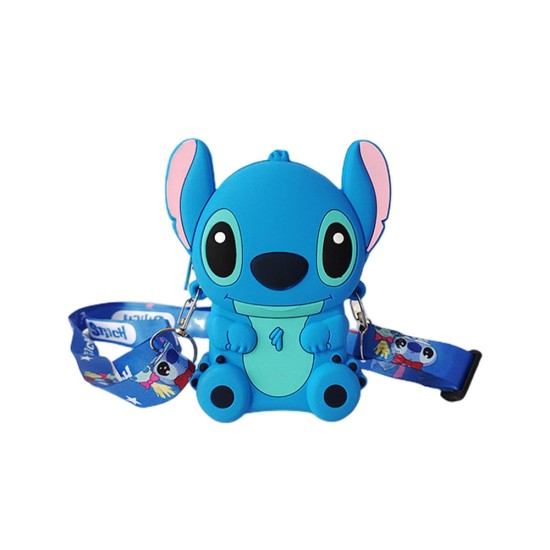 Kawaii Blue Stitch Silicon Bag - 13cm