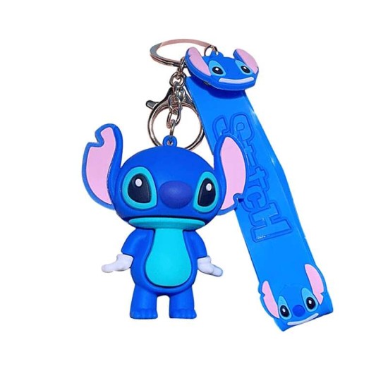Lilo & Stitch 3D PVC Backpack Decor Key Ring Keychain #017