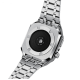 Luxury Stainless Steel Apple Watch Ultra 45mm Strap + Case - Silver (Rolex)