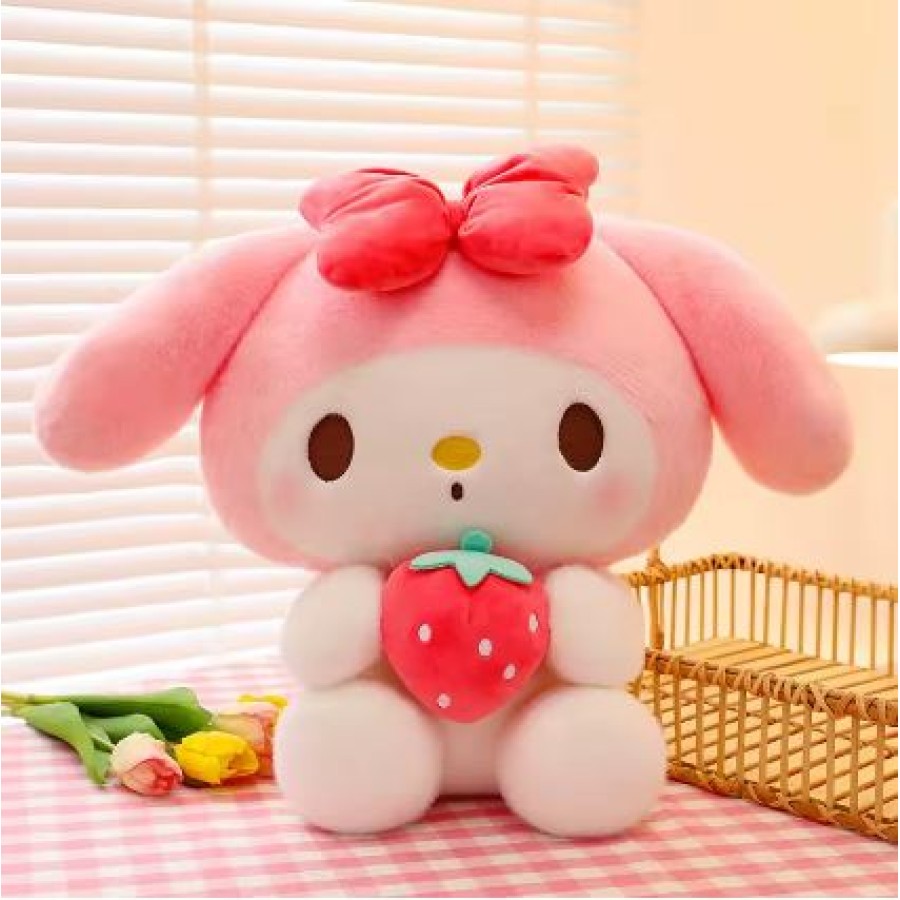 Sanrio Kawaii Kuromi My Melody Strawberry Plus Toy 25cm
