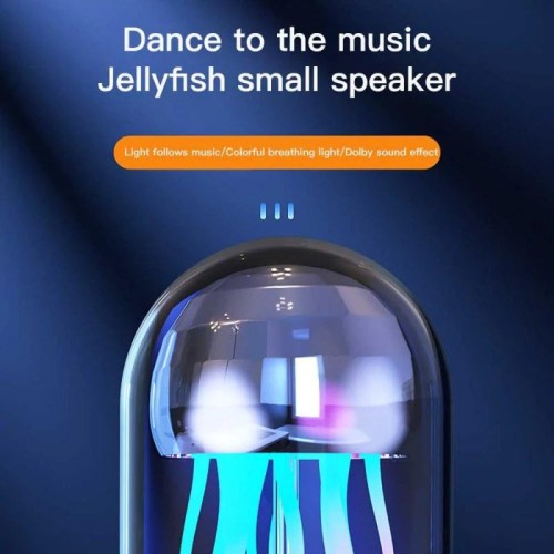 Swimming Jellyfish Lamp Digital Clock with BT Stereo Speaker