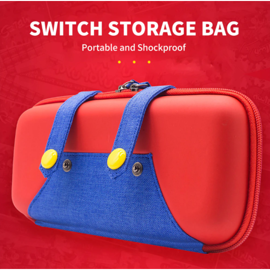 Nintendo Switch Mario Storage Carry Bag - Red
