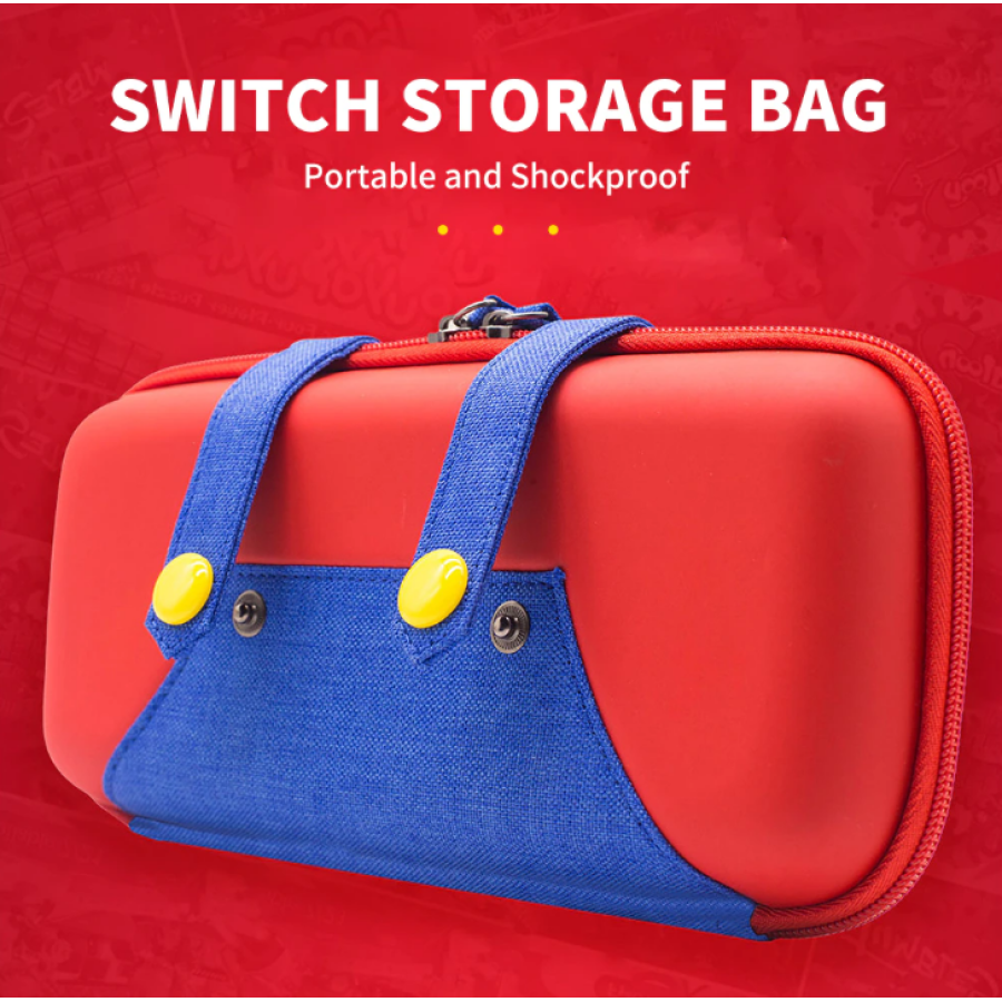 Nintendo Switch Mario Storage Carry Bag - Red