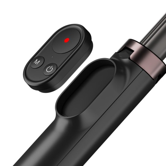 TELESIN 0.6m Vlog Selfie Stick Tripod with Remote for GoPro/ Phone - Black