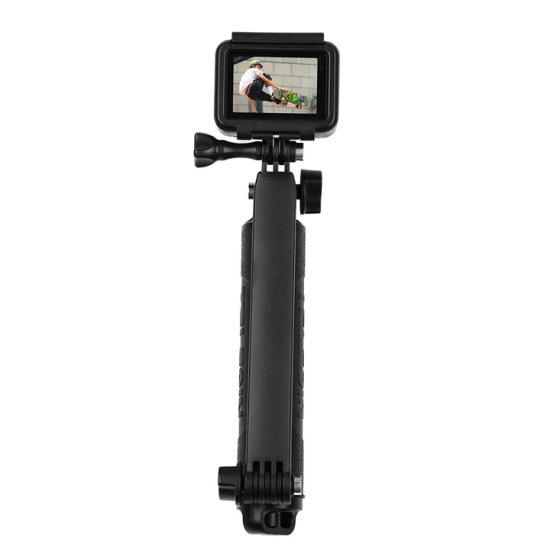 TELESIN Waterproof Selfie Stick Floating Hand Grip + 3-Way Grip Arm Monopod Pole Tripod - Black