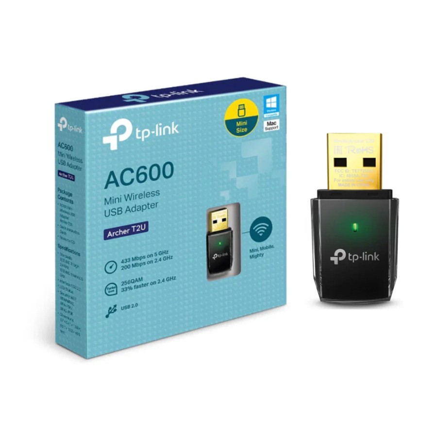 TP-Link AC600 Wireless T2U Nano USB Dual Band Network Adapter