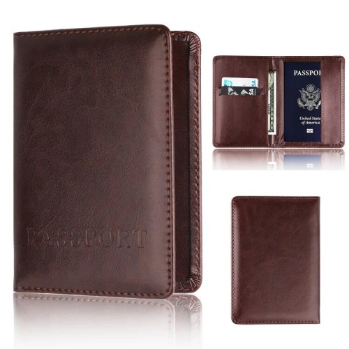 TRAVELER PASSPORT COVER PU LEATHER