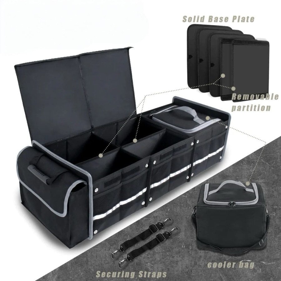 4 in 1 Car Trunk Organizer with Cooler Bag