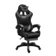 TX Gaming Chair Sport 180° Tilt With Footrest– Grey/Black