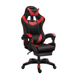 TX Gaming Chair Sport 180° Tilt  With Footrest– Red/Black