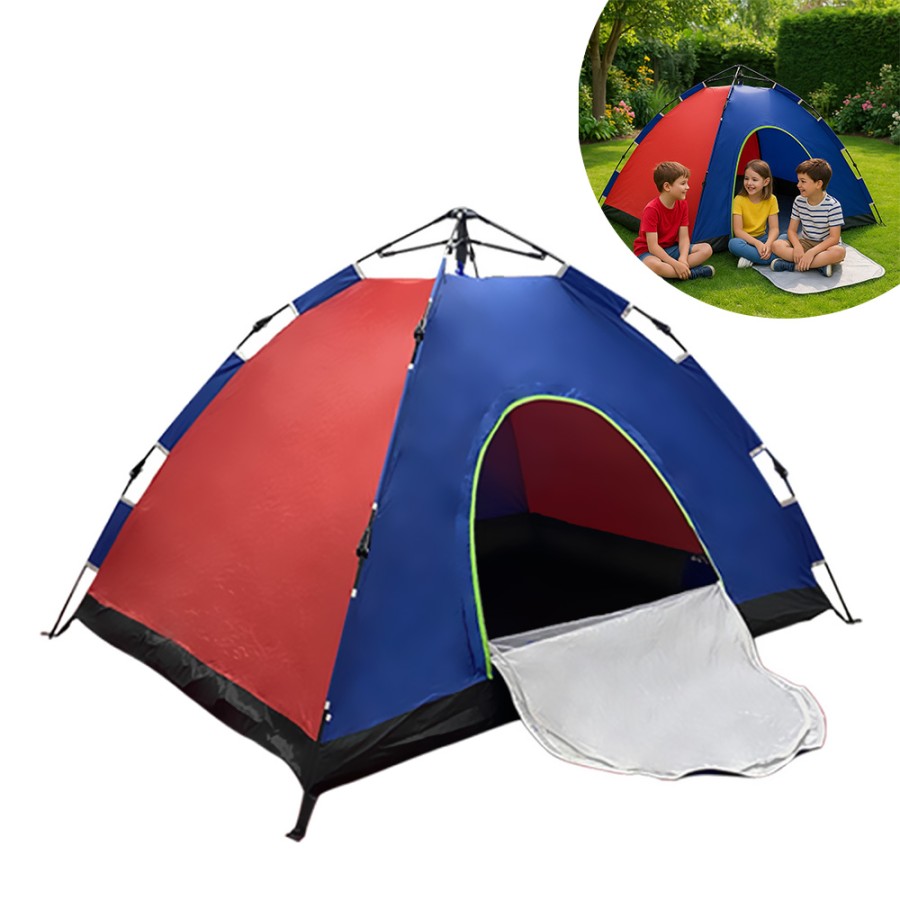 Automatic waterproof dome tent for 6 people (220 × 250 × 165 cm)