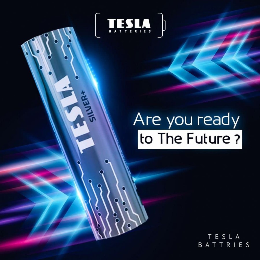 Tesla - AAA SILVER+ Alkaline Batteries - 4 Pack