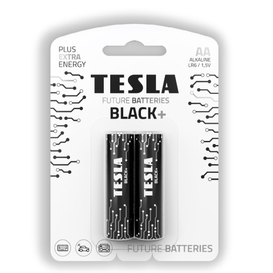 Tesla Batteries AA Black 1,5V 2pcs