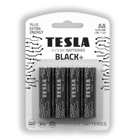 Tesla Batteries AA Black 1,5V 4pcs