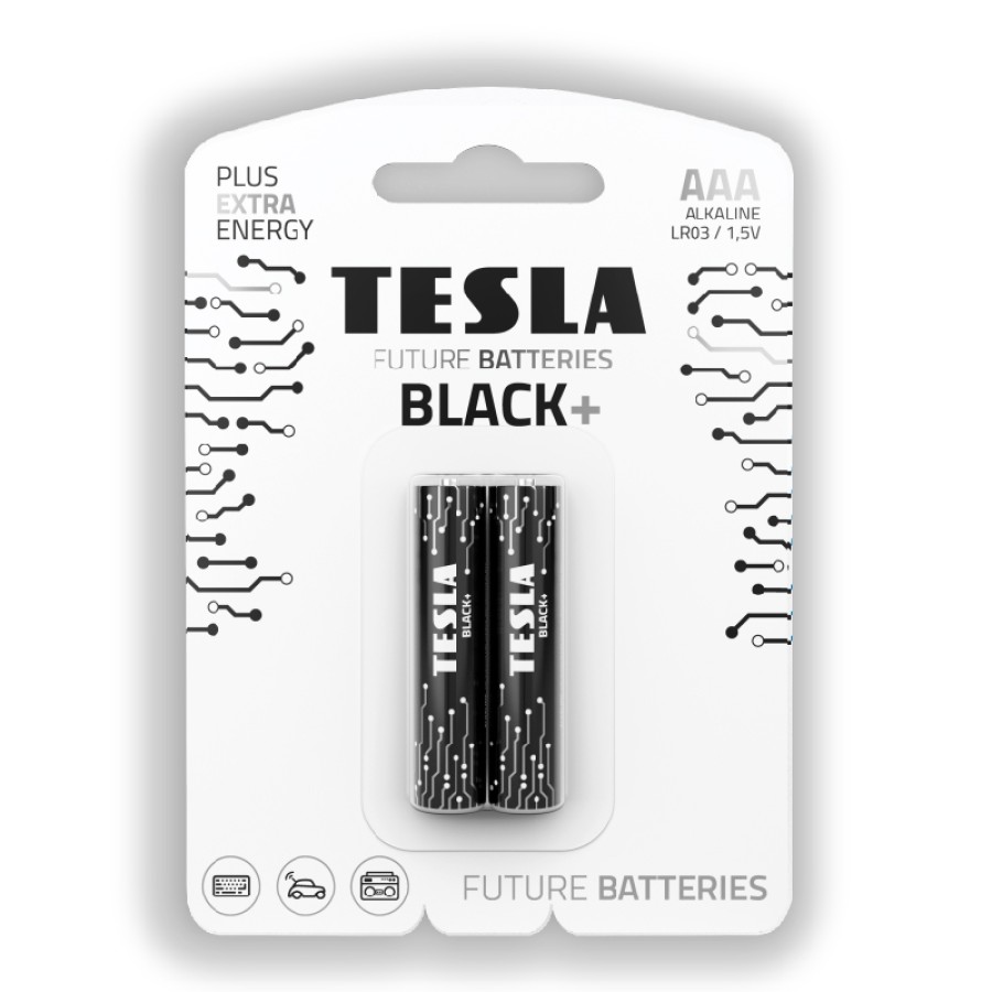 Tesla Batteries AAA Black 1,5V 2pcs