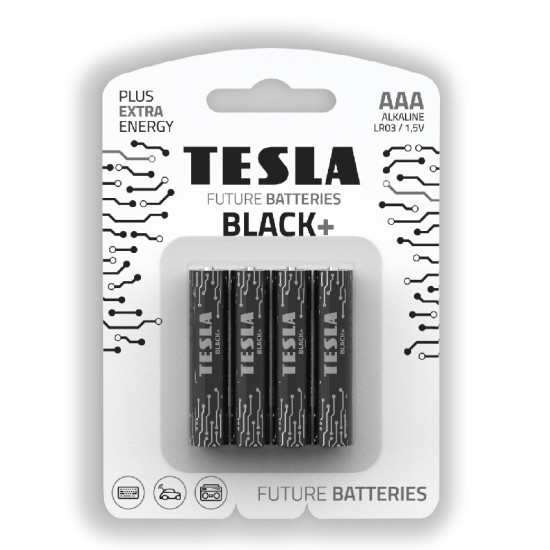 Tesla Batteries AAA Black 1,5V 4pcs