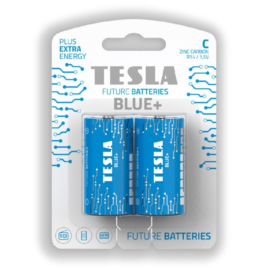 Tesla Batteries C2  Blue 1,5V 2pcs