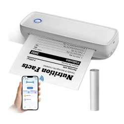 Thermal Printer, 2.4 GHz WiFi Inkless Printer Supports 8.5 x 11