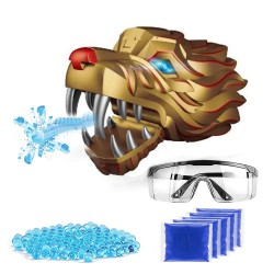 Tiger Head Shooting Launcher Water Gun - Golden Tiger Head Shooting Launcher Water Gun - Golden