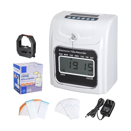 Time Recorder LCD Display Attendance Punch