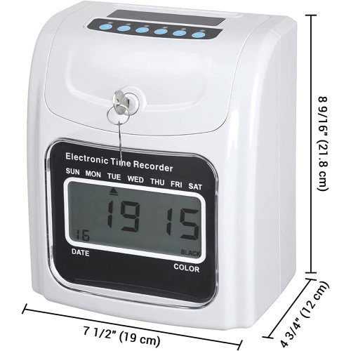 Time Recorder LCD Display Attendance Punch