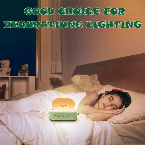 Toast Night Light Children Beside Bed Lamp