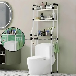 Three-layer Toilet Seat Organization and Storage Shelves