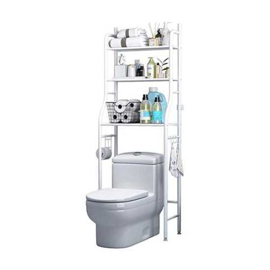 3 Shelf Bathroom Corner Stand for Storage - White