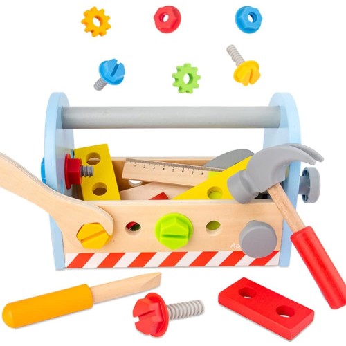 Tool Kit Wooden Box Kids Toy