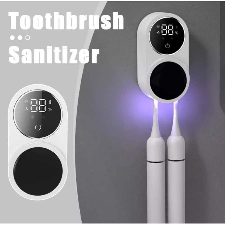 Rechargeable UV Toothbrush Sanitizer & Wall Holder
