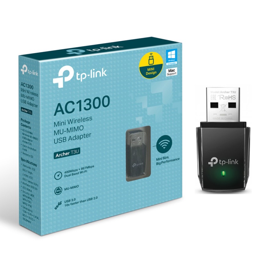 TP-Link T3U AC1300 Mini Wireless MU-MIMO USB Adapter