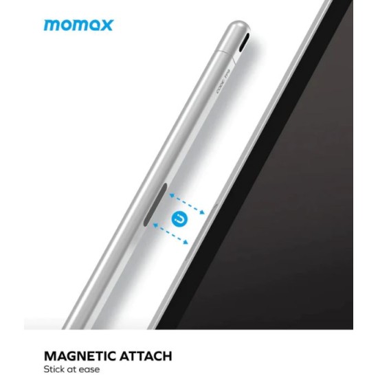 Momax Mag.Link Pro Magnetic charging active stylus pen - Grey