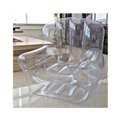 Transparent Inflatable Chair for Game Room, Pool, or Outdoor Events