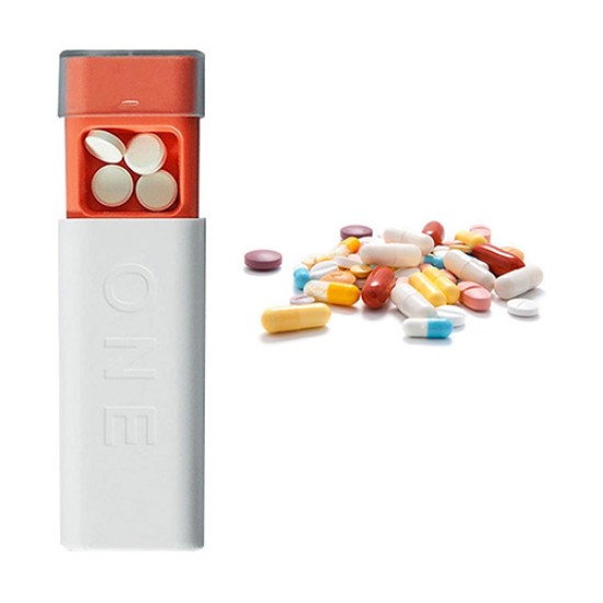 Travelest Mini Pill Box - White