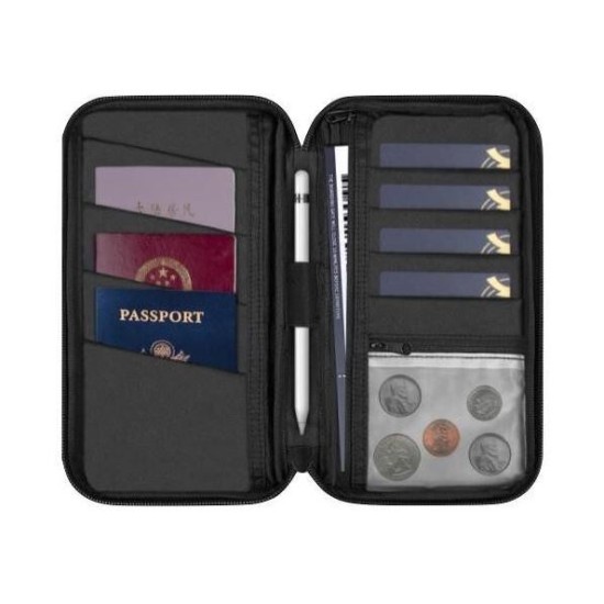 TRAVELEST Travel Pass Passport Pouch - Black