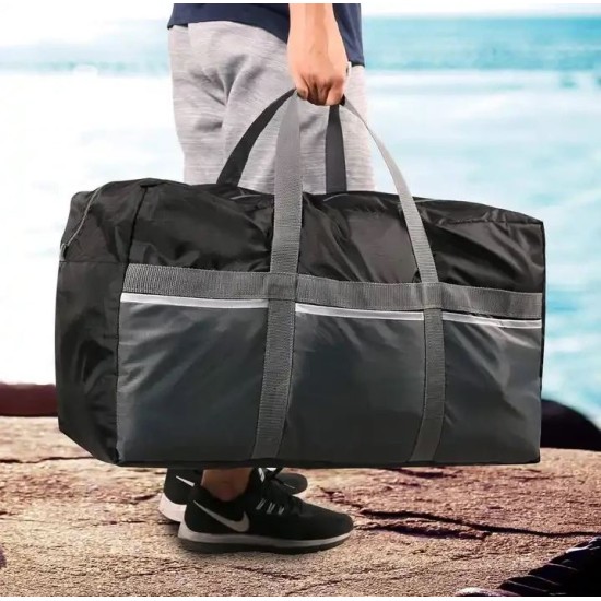 Travelest Extra Large Light Weight Foldable Duffel Bag 96L - Black
