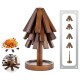 Wooden Tree Shape Trivet 4pcs Set Hot Dish Holders