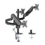 Twisted Minds Premium Triple Monitors Aluminum Pole Mounted Gas Spring Monitor Arm