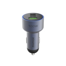 Momax Move 100w Triple Port Car Charger (UC17E) Momax Move 100w Triple Port Car Charger (UC17E)