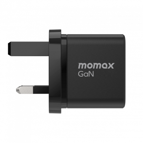 Momax One Plug 35W 2-Port GaN Mini Charger - Black (UM32UKD)