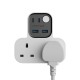 Momax 1-charger Work Flow T-shaped Extention 2 Socket With Usb (US17UKW)