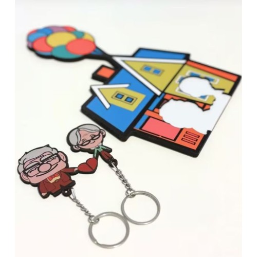 Up House Keychain Holder