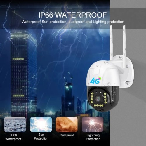 4G/WiFi Smart Net HD Camera IP66 Waterproof