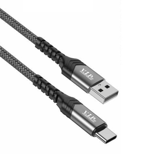 VIP CB-202 USB A to USB Type C 6A Cable -1.2m (Life Time Warranty)