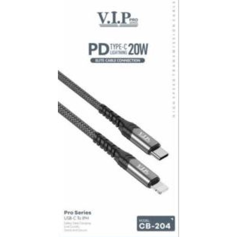 VIP CB-204 Pro Series Type-C to Lightning Cable 65W - 1.2M