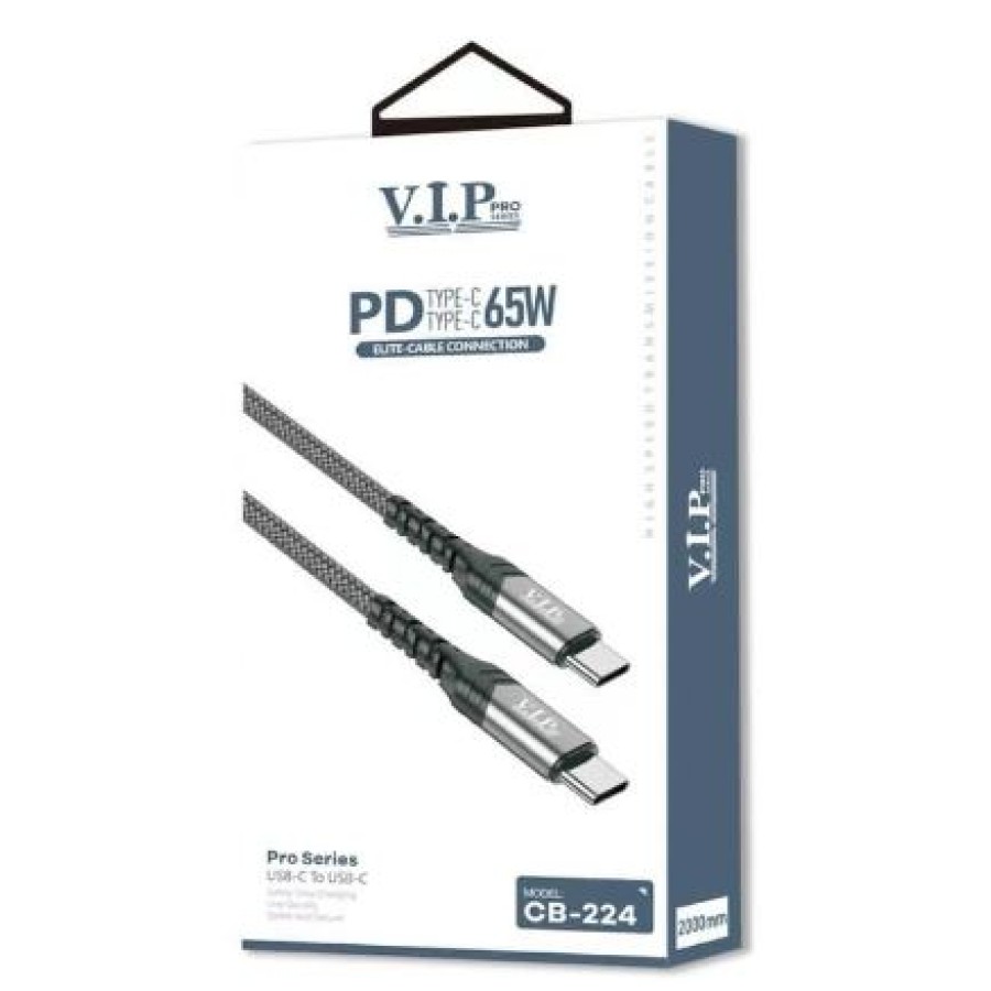 VIP CB-224 Pro Series Type-C to Type-C Cable - 1M