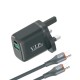 VIP CH-503 Travel Wall Charger Adapter 38W (TYPE-C , USB A ) TYPE C-C Cable (Life Time Warranty)
