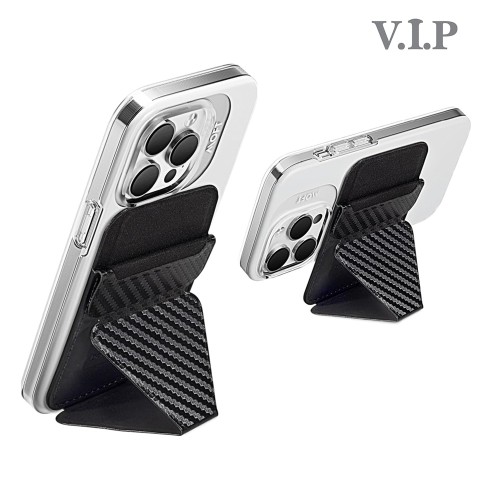 VIP MagSafe Wallet for iPhone Series, Strong Magnetic Phone Card Holder - Carbon Fibre