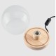 MOMAX Wooden Lamp Stand with Glass Cover (Sphere) VPD0094